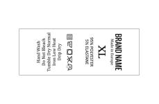 Laundry care textile labels Model TC-M26