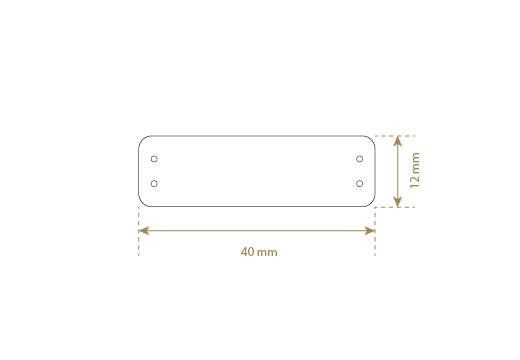 Artificial leather label Model EP-M108