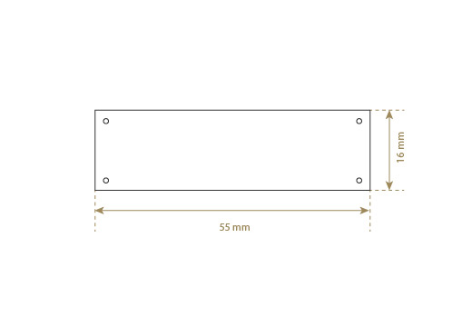 Faux leather label Model EP-M134