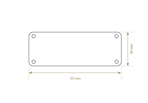 Faux leather label Model EP-M143