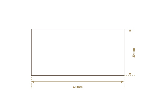 Faux leather label Model EP-M154