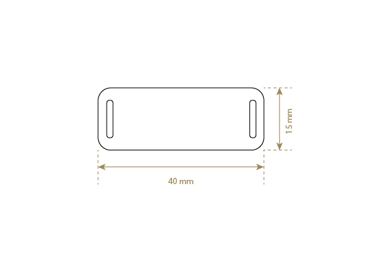 Faux leather label Model EP-M169