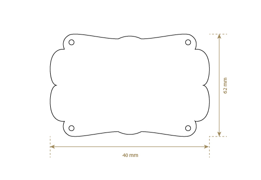 Genuine leather label Model EP-M42
