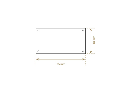 Genuine leather label Model EP-M44