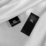 Size label for clothes Model TC-M163