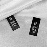 Size label for clothes Model TC-M228