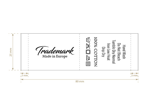Laundry care label Model TC-M28