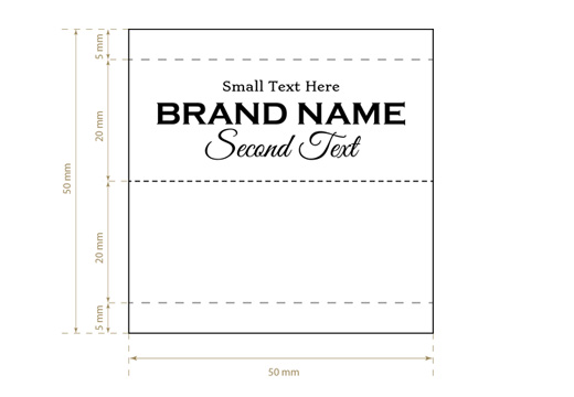 Woven label Grand Style Model WL-M38