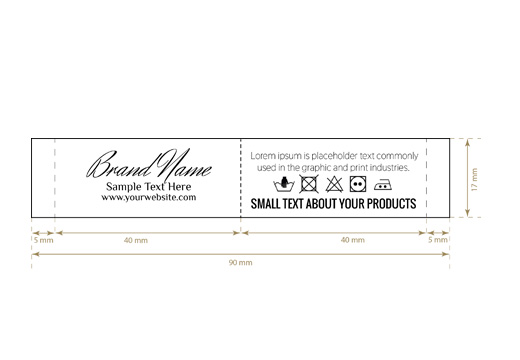 Woven label Trade Style Model WL-M62